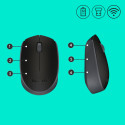 Logitech B170 optische USB-Maus kabellos schwarz