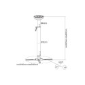 Multibrackets B-5228 Projector Ceiling mount 620-800 mm / 30 kg