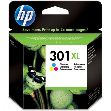 "HP 301XL original Ink cartridge CH564EE UUS tri-colour high capacity 330 pages 1-pack"