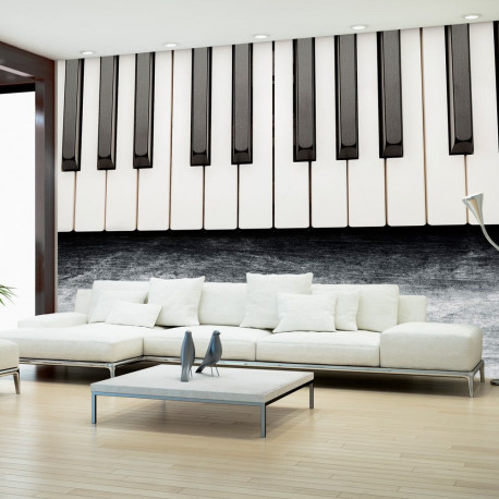 Fototapeet - Inspired by Chopin - grey stone - 200x140