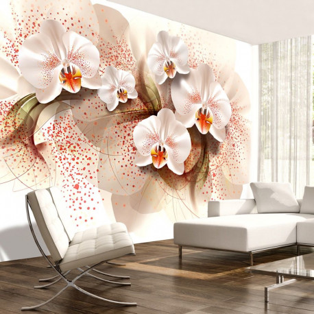 Fototapeet - Pale yellow orchids - 350x245