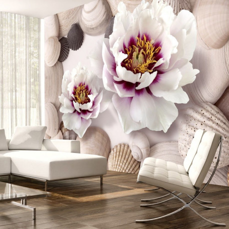 Fototapeet - Flowers and Shells - 250x175