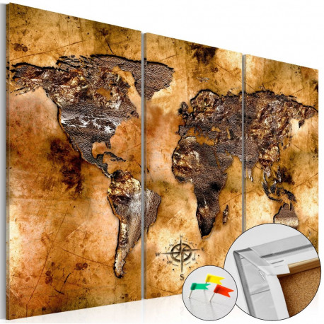 Pilt korgil - Shade of Gold [Cork Map] - 60x40