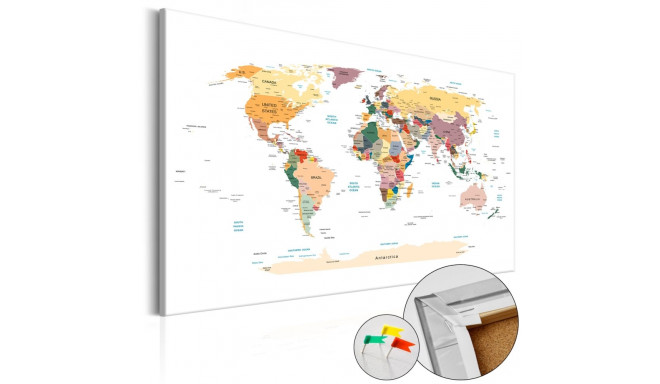 Pilt korgil - World Map [Cork Map] - 60x40