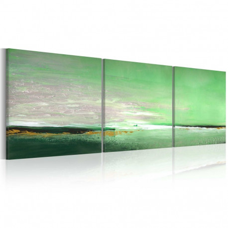 Käsitsi maalitud seinapilt - Sea-green coast - 150x50