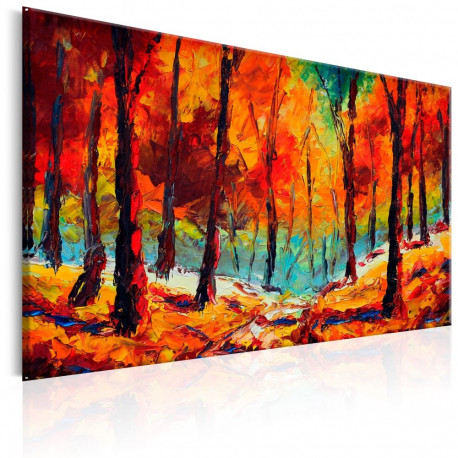 Käsitsi maalitud seinapilt - Artistic Autumn - 120x80