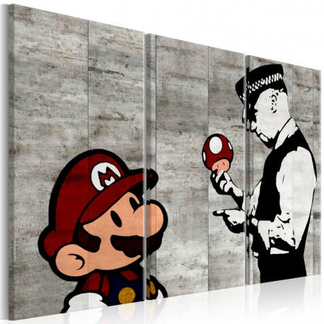 Seinapilt - Banksy: Mario Bros - 90x60
