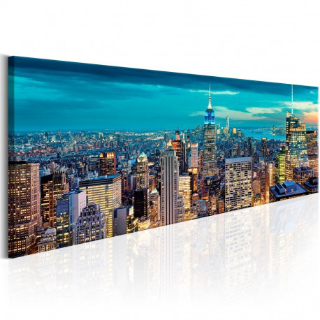 Seinapilt - Blue Metropolis - 120x40