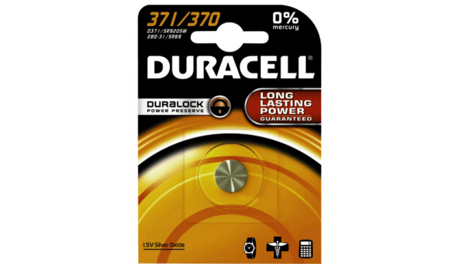 Hõbeoksiidpatarei 371 (SR69, V371, SR920SW) 1,55V Duracell