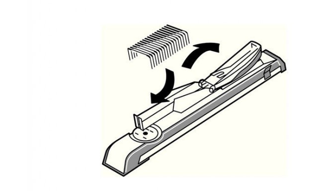 5560 Leitz Stapler, black / gray, long handle up to 40 sheets, staples 24/6, 26/6, 24/8 1102-116