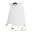 Glass Desktop Whiteboard Easel Nobo Brilliant