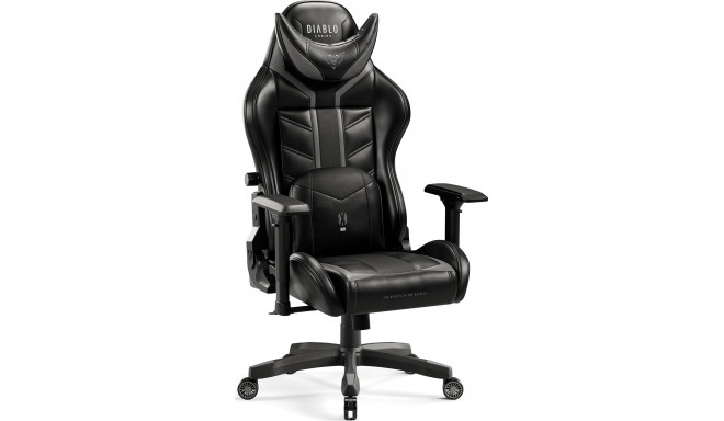 Diablo Chairs X-Ray 2.0 King Size, Black and Gray, XL