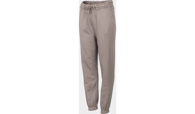 4f Women's Trousers H4Z22-SPDD014 Warm Light Gray size S