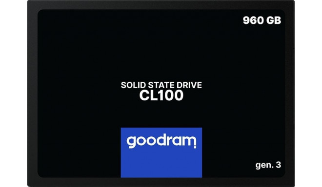 GoodRam CL100 Gen3 960GB 2.5" SATA III SSD (SSDPR-CL100-960-G3)