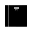 Digital Bathroom Scales EDM Crystal Black 180 kg (26 x 26 x 2 cm)