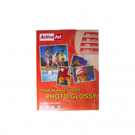 fotopaber A4 läikiv 200g 20 lehte AP4-200G20