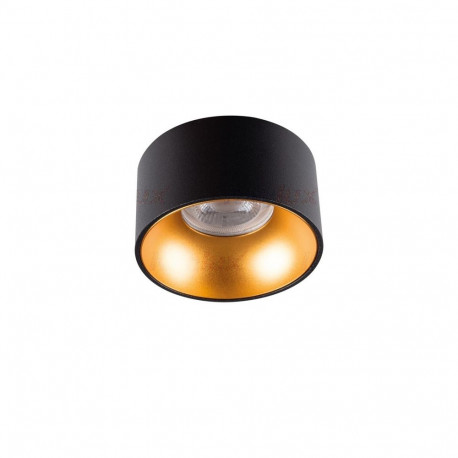 SPOTLIGHT MINI RITI IP20 GU10 must/kuld 27575