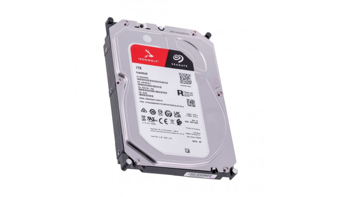 Seagate IronWolf internal hard drive 1 TB 256 MB 3.5" Serial ATA III (ST1000VN008)