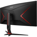 "86cm/34'' (3440x1440) AOC CU34G2X/BK Gaming 21:9 1ms 144Hz 2xHDMI DisplayPort VESA WQHD Black"