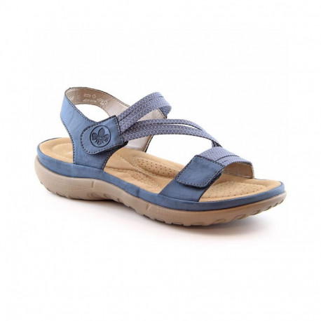 Comfortable Rieker W RKR587 blue sandals (36)
