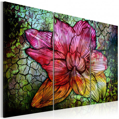 Seinapilt - A rainbow-hued abstract flower - 120x80