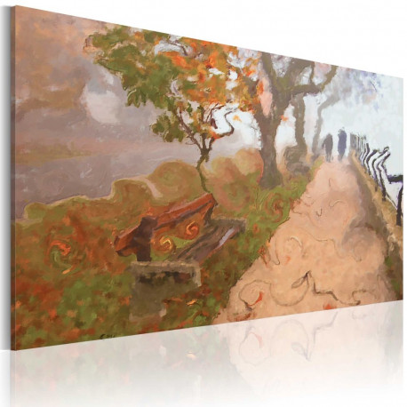Seinapilt - Autumnal promenade - 60x40