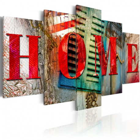 Seinapilt - Elements of home - 100x50
