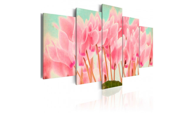 Seinapilt - Cyclamen - 100x50