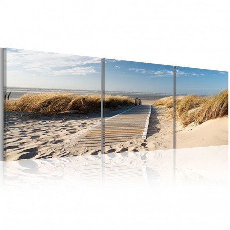 Seinapilt - Beach (Triptych) - 120x40