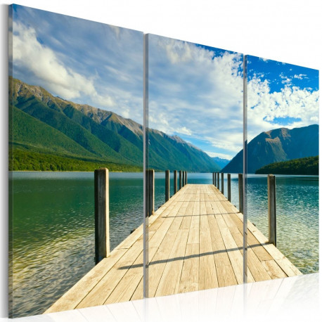 Seinapilt - A pier on the lake - 90x60