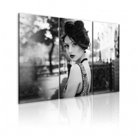 Seinapilt - An elegant woman, retro style - 60x40