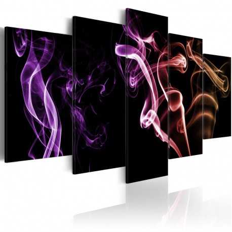 Seinapilt - Colored smoke - 5 pieces - 200x100