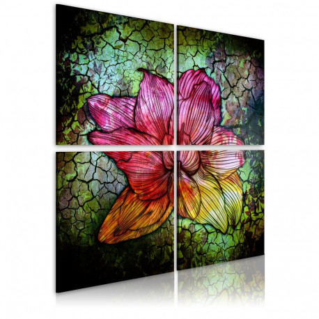 Seinapilt - Glass flower - 40x40