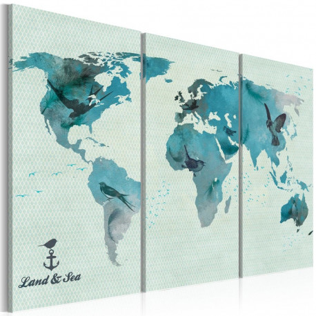 Seinapilt - Avian migration - triptych - 90x60