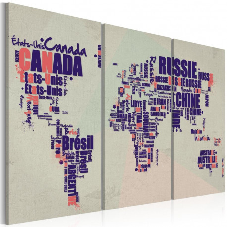 Seinapilt - French travel - triptych - 60x40