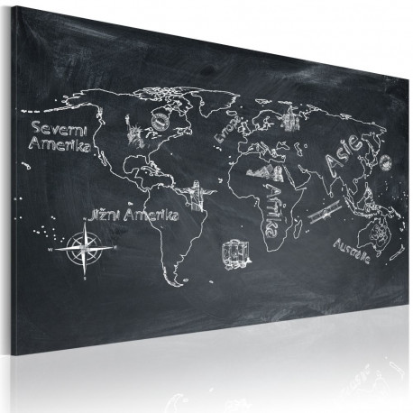 Seinapilt - Geography lesson (Czech language) - 120x80