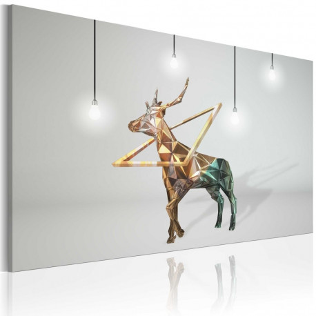 Seinapilt - Golden deer - 120x80