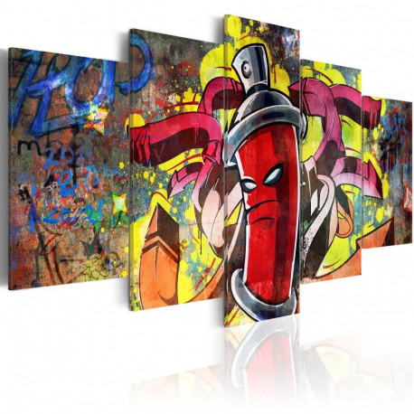 Seinapilt - Angry spray can - 200x100
