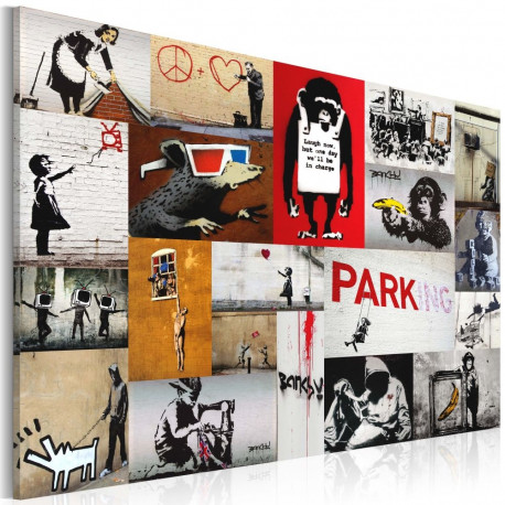 Seinapilt - Banksy - collage - 60x40