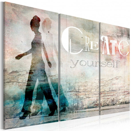 Seinapilt - Create yourself - triptych - 120x80