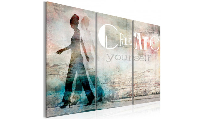 Seinapilt - Create yourself - triptych - 120x80