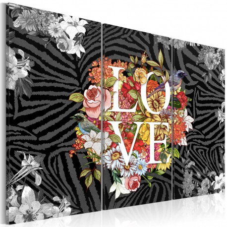 Seinapilt - Flowers from the heart - 60x40