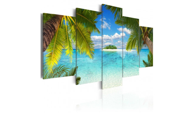 Seinapilt - Paradise island - 100x50