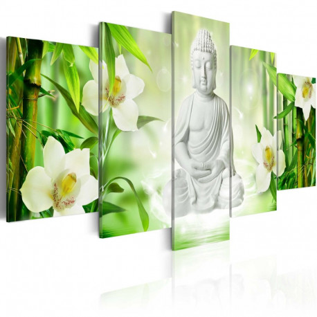 Seinapilt - Buddha and jasmine - 100x50