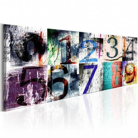 Seinapilt -  Colourful Numbers - 135x45