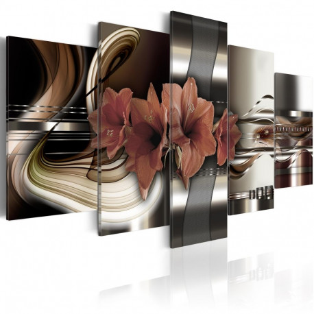 Seinapilt - Abstraction and Amaryllis - 200x100