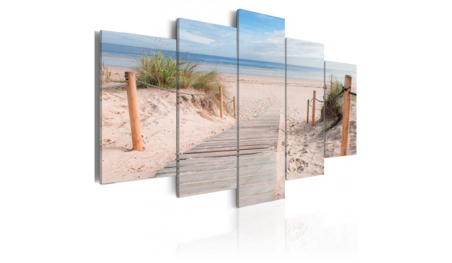 Seinapilt - Morning on the beach - 100x50