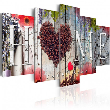 Seinapilt - Coffee heart - 200x100