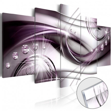 Fotoakrüül - Violet Glow [Glass] - 100x50