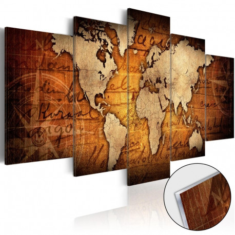 Fotoakrüül - Acrylic prints – Bronze map I - 200x100